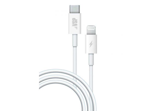 Кабель USB Type-C - Lightning BoraSCO Apple 8-pin (38525) (белый) 1м