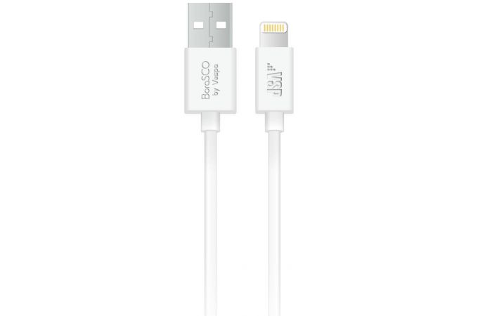 Кабель USB - Lightning BoraSCO Apple 8-pin (50131) 2A (черный) 3м