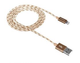 Кабель USB - Lightning Canyon CFI-3 Apple 8-pin (золотистый)