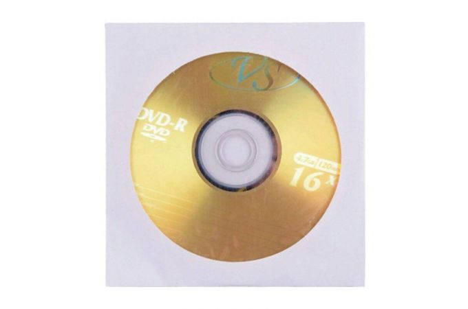 DVD+R VS 4,7 GB 16x конверт (цена за 5 дисков)