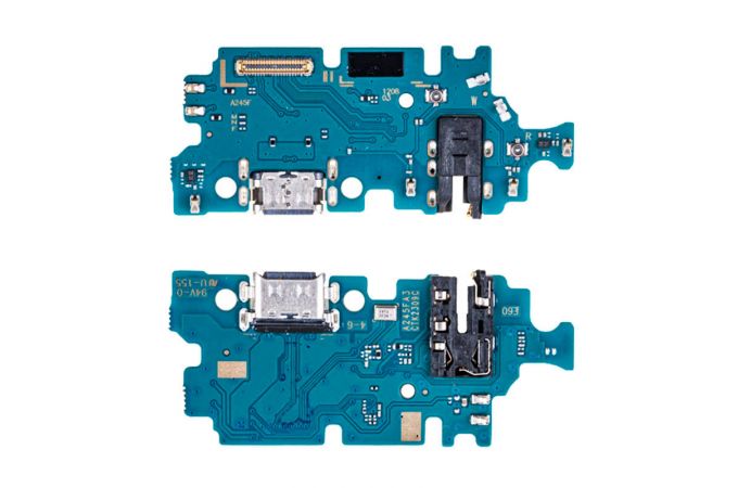 Шлейф для Samsung A245F Galaxy A24 4G с разъемом зарядки + разъем гарнитуры (плата)