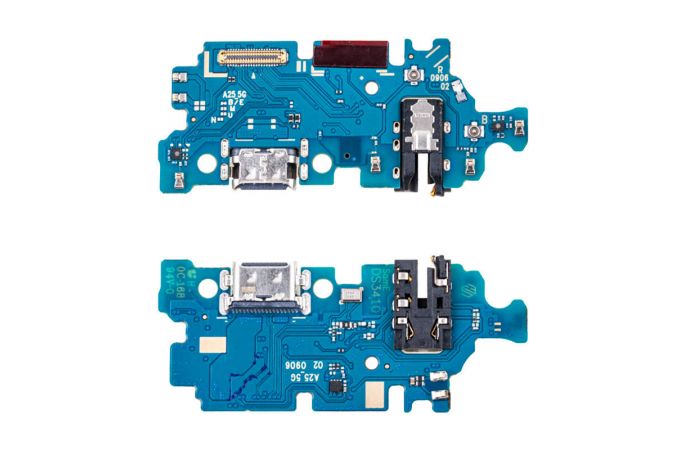 Шлейф для Samsung A256E Galaxy A25 5G с разъемом зарядки + разъем гарнитуры (плата)