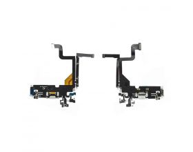 Шлейф для iPhone 13 Pro с разъемом зарядки (белый) org разбор