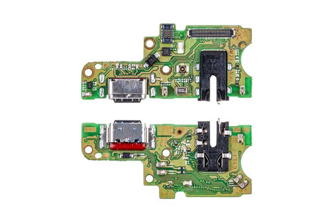 Шлейф для Tecno Pova 6 4G (LI7) с разъемом зарядки + разъем гарнитуры (плата) HQ