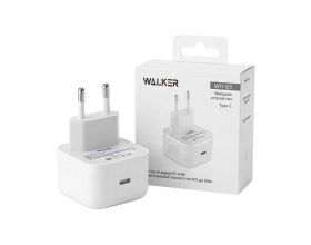 Сетевое зарядное устройство WALKER  WH-63, 4.5А, 40Вт (динамич. до 60Вт), Type-C, поддержка AVS/PPS/PD (белый)