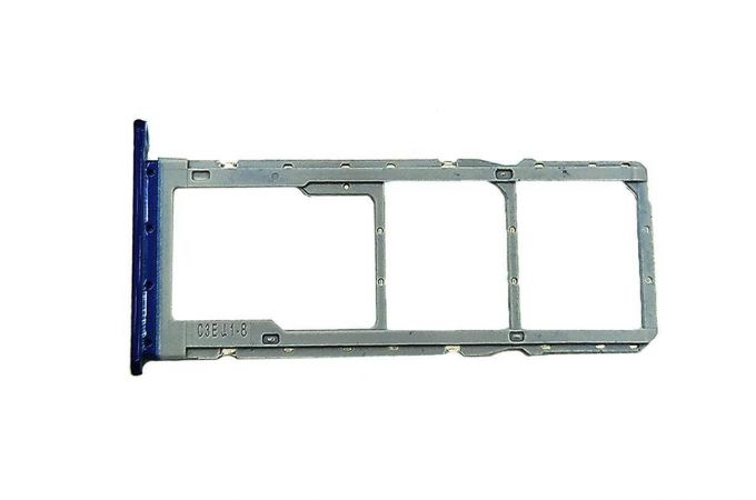 Держатель SIM (СИМ) для Xiaomi Redmi 7A (синий)