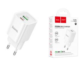 Сетевое зарядное устройство USB + USB-C HOCO C149A PD 30W+QC3.0 (белый)