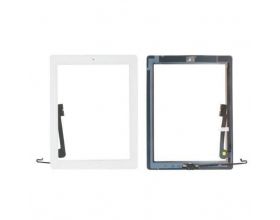 Тачскрин для iPad 4 с кнопкой Home + скотч (белый)