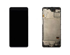 Дисплей для Samsung M317F Galaxy M31s Black в сборе с тачскрином + рамка, 100%