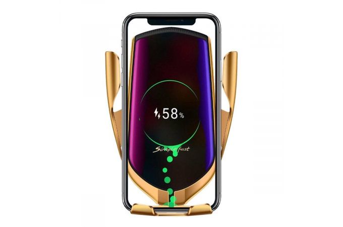 Держатель автомобильный для телефона TDS TS-CAA06(R1)  + беспроводное ЗУ