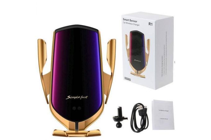 Держатель автомобильный для телефона TDS TS-CAA06(R1)  + беспроводное ЗУ