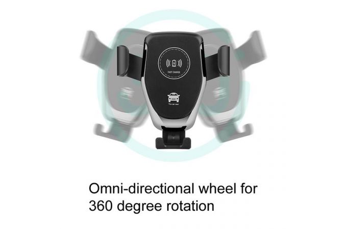 Держатель автомобильный для телефона Орбита OT-WCC01 + беспроводное ЗУ