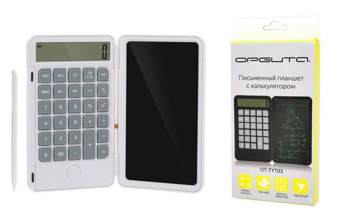 Калькулятор-планшет Орбита OT-TYT03 Белый графический (6.5&quot;)