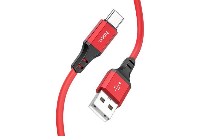 Кабель USB - USB Type-C HOCO X86 (красный) 1м