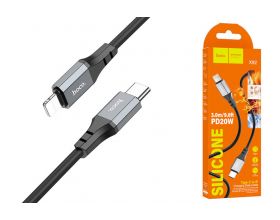 Кабель USB - Lightning HOCO X92, 2,4A (черный) 3м (силиконовый)