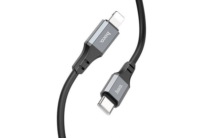 Кабель USB - Lightning HOCO X92, 2,4A (черный) 3м (силиконовый)