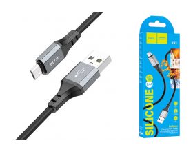 Кабель USB - MicroUSB HOCO X92 (черный) силиконовый 3м