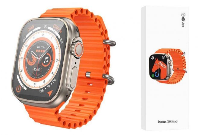 Смарт часы HOCO Y12 Ultra smart sport watch ( titanium gold )