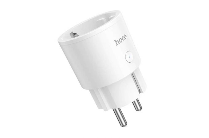 Сетевой адаптер-переходник Hoco AC16 Veloz smart socket (EU) белый