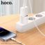 Сетевой адаптер-переходник Hoco AC16 Veloz smart socket (EU) белый