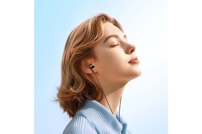Наушники вакуумные проводные HOCO M97 Enjoy universal digital earphones with microphone штекер Type-C (черный)