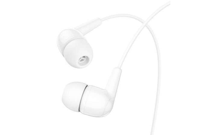 Наушники вакуумные проводные HOCO M97 Enjoy universal digital earphones with microphone штекер Type-C (белый)