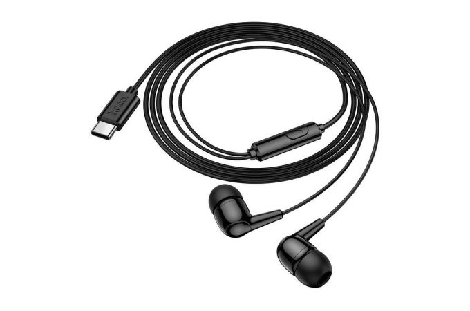Наушники вакуумные проводные HOCO M97 Enjoy universal digital earphones with microphone штекер Type-C (белый)