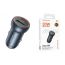 Автомобильное зарядное устройство АЗУ USB + USB-C BOROFONE BZ32A Fresh PD30W+QC3.0 (металлический серый)