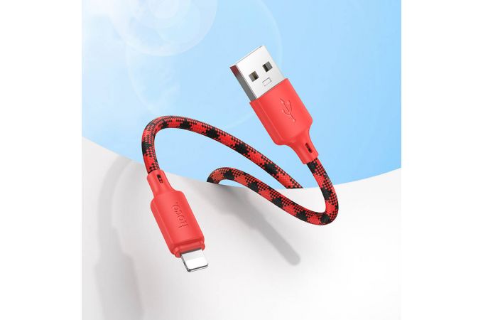 Кабель USB - Lightning HOCO X116 Meridian (фиолетовый градиент)