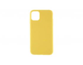Чехол силиконовый iPhone 11 Pro Max (6.5) тонкий (желтый)