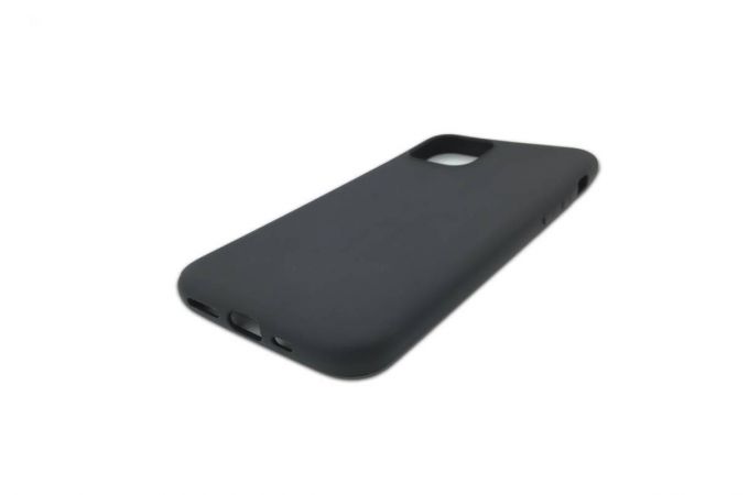 Чехол силиконовый iPhone 11 (6.1) тонкий (черный)