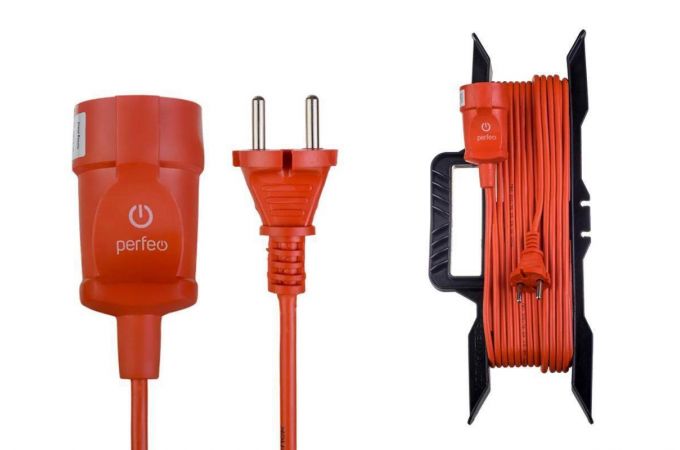 Сетевой удлинитель на рамке Perfeo без заземления "RU POWER" 20м 1 гнездо (УХ6-101) PF_C3264