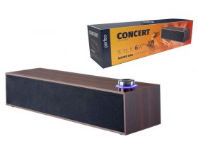 Колонка-саундбар Perfeo "CONCERT", мощность 6 Вт, USB, "дерево", коричневый PF_A4340