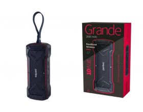Портативная беспроводная колонка Perfeo "GRANDE" мощность 10Вт, 2600mAh, PF-BT-GRDE-BKRD (черный)