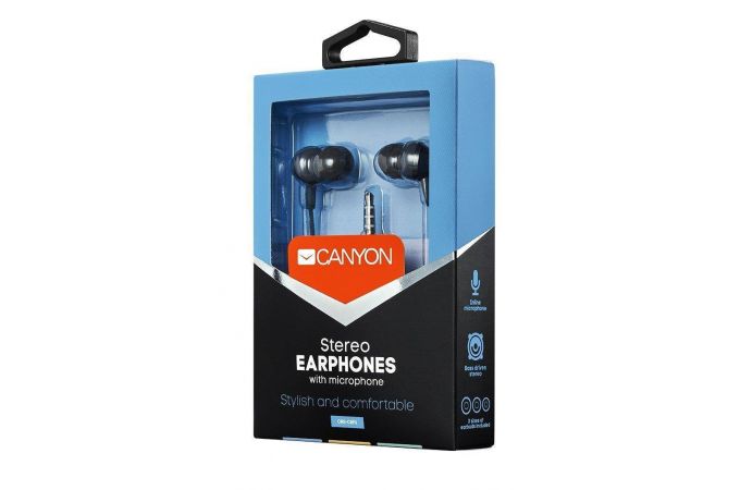 Наушники вакуумные проводные Canyon SEP-3 CNS-CEP3DG (темно-серый)