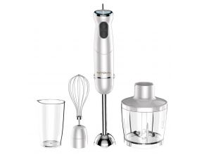 Блендер NATIONAL NK-HB1225 перламутровыйс хромом 1200 Вт, нож из нерж.ст., изм., венчик