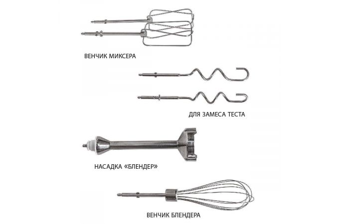 Блендер PIONEER HB132S 500Вт, 5 в 1, миксер
