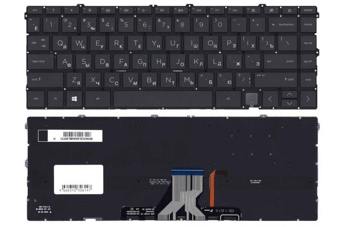 Клавиатура для ноутбука HP Envy 13-BA черная