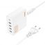 Сетевое зарядное устройство 4USB + USB-C HOCO C114A Vision PD65W Fast Charging 3.0 (белый)