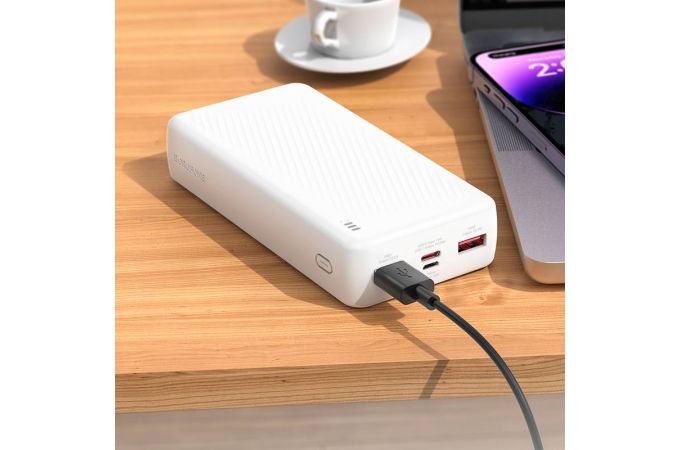 Универсальный дополнительный аккумулятор Power Bank BOROFONE BJ56A Graceful 22.5W+PD20W fully compatible power bank (20000mAh) (белый)