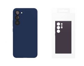 Чехол для Samsung S24 Plus Leather Case MagSafe (темно-синий)