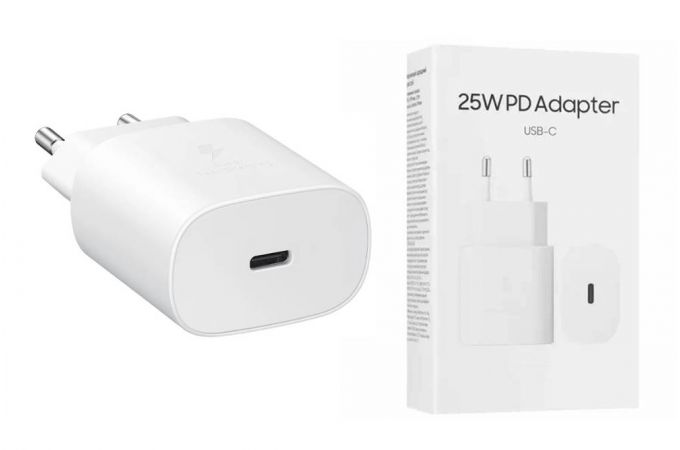 Сетевое зарядное устройство USB-C Samsung PD Adapter 25W (or.) (белый)