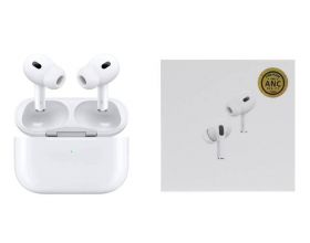 Наушники беспроводные AirPods Pro 2 Type-C (copy orig) (белый) ANC MK (анимация, сенсор, шумка)