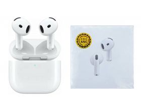Наушники беспроводные AirPods 4 (copy orig) (белый) ANC MK (анимация, сенсор, шумка)