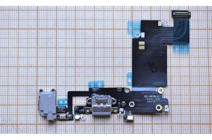 Шлейф для iPhone 6s Plus (5.5) с разъемом зарядки (серый) HQ