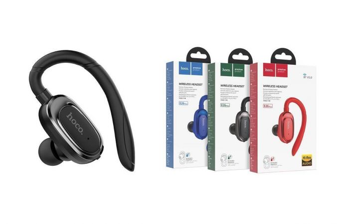 Bluetooth гарнитура HOCO E26 Plus (черный)