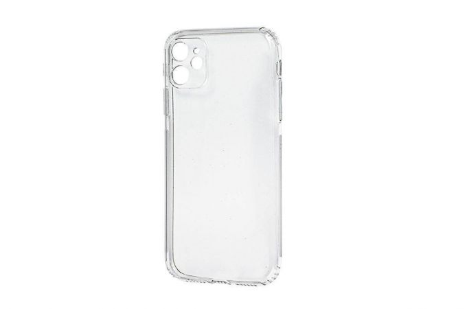 Чехол силиконовый iPhone 11 (6.1) тонкий (0.3 mm) с заглушкой (прозрачный)