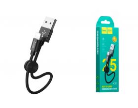 Кабель USB - Lightning HOCO X35, 2,4A (черный) 0,25м