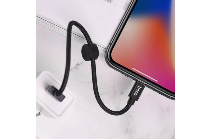 Кабель USB - Lightning HOCO X35, 2,4A (черный) 0,25м