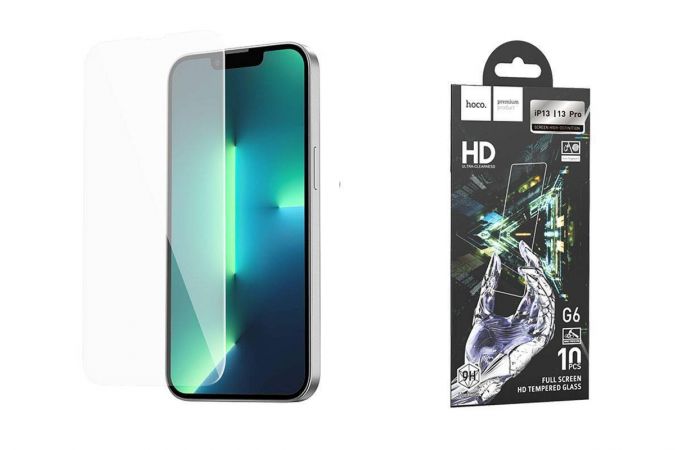 Защитное стекло дисплея iPhone 13/13 Pro (6.1) HOCO G6 Instant full screen high-definition прозрачное